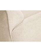 Canapé Tissu Neso 2 places beige - 175x90x76 cm