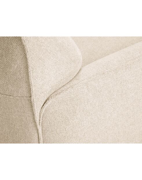Canapé Tissu Neso 2 places beige - 175x90x76 cm