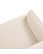 Canapé Tissu Neso 2 places beige - 175x90x76 cm