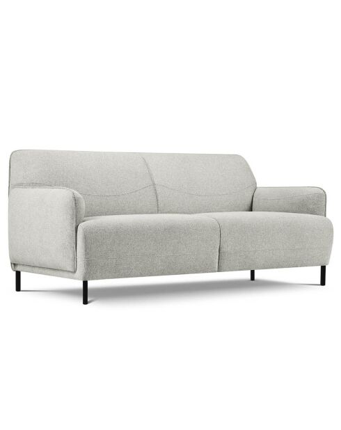 Canapé Tissu Neso 2 places gris - 175x90x76 cm