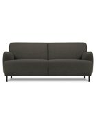 Canapé Tissu Neso 2 places gris foncé - 175x90x76 cm