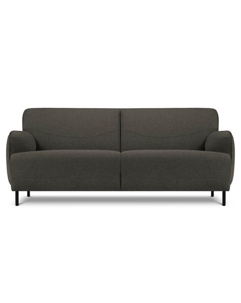 Canapé Tissu Neso 2 places gris foncé - 175x90x76 cm