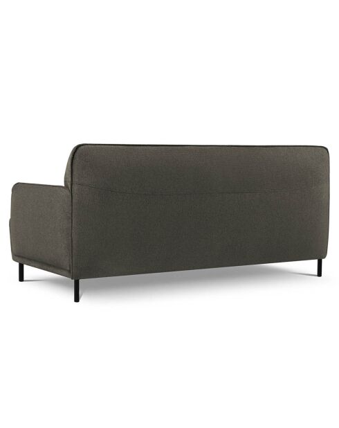 Canapé Tissu Neso 2 places gris foncé - 175x90x76 cm