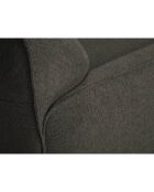 Canapé Tissu Neso 2 places gris foncé - 175x90x76 cm
