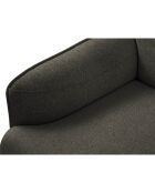 Canapé Tissu Neso 2 places gris foncé - 175x90x76 cm