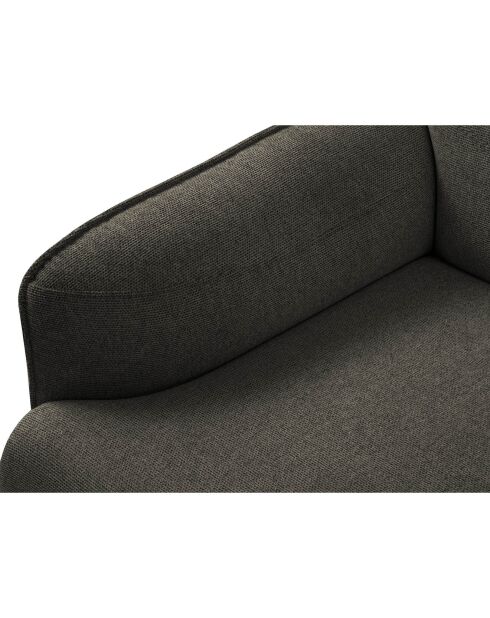 Canapé Tissu Neso 2 places gris foncé - 175x90x76 cm