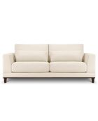Canapé Velours Côtelé Leon 2 places beige clair - 185x108x86 cm