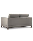 Canapé Velours Côtelé Leon 2 places gris clair - 185x108x86 cm