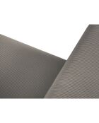 Canapé Velours Côtelé Leon 2 places gris clair - 185x108x86 cm