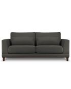 Canapé Velours Côtelé Leon 2 places gris foncé - 185x108x86 cm