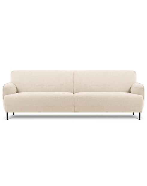 Canapé Tissu Neso 3 places beige - 235x90x76 cm