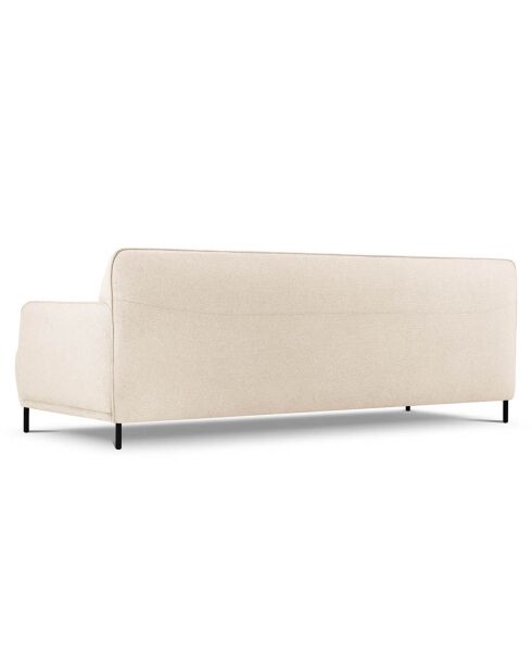 Canapé Tissu Neso 3 places beige - 235x90x76 cm