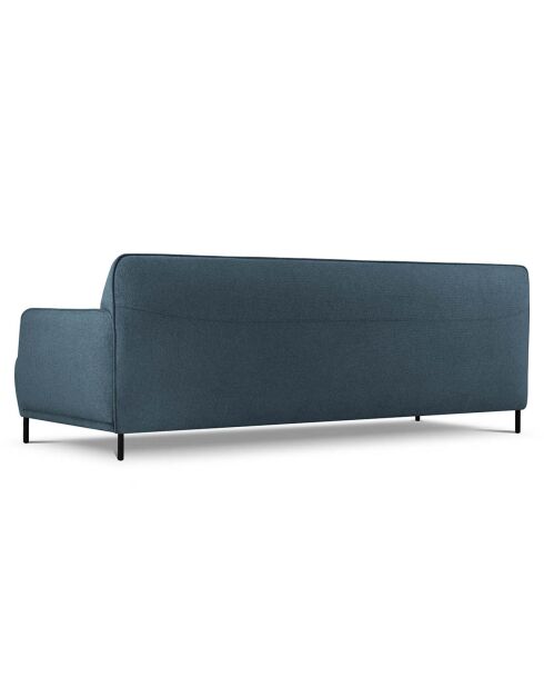 Canapé Tissu Neso 3 places bleu - 235x90x76 cm