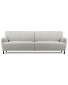 Canapé Tissu Neso 3 places gris - 235x90x76 cm