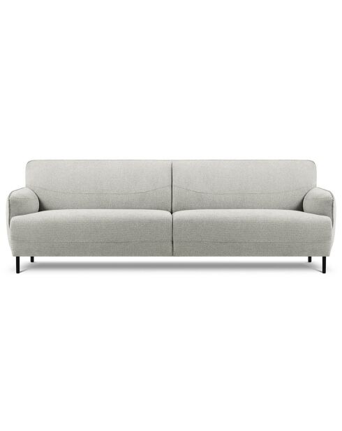 Canapé Tissu Neso 3 places gris - 235x90x76 cm