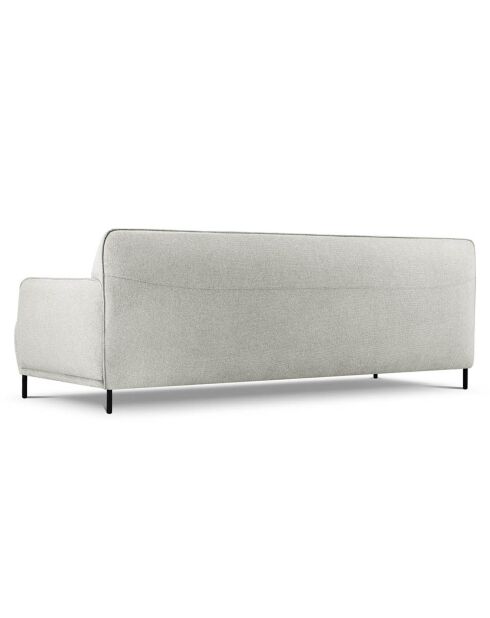 Canapé Tissu Neso 3 places gris - 235x90x76 cm