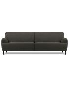Canapé Tissu Neso 3 places gris foncé - 235x90x76 cm
