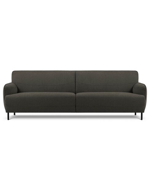 Canapé Tissu Neso 3 places gris foncé - 235x90x76 cm