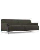 Canapé Tissu Neso 3 places gris foncé - 235x90x76 cm