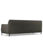 Canapé Tissu Neso 3 places gris foncé - 235x90x76 cm