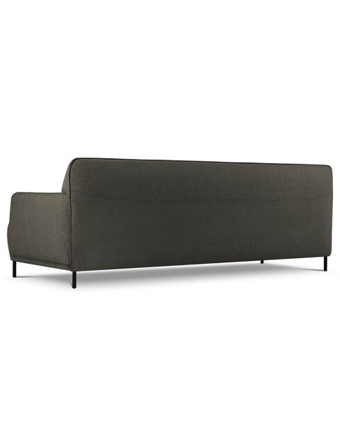 Canapé Tissu Neso 3 places gris foncé - 235x90x76 cm