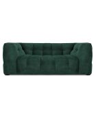 Canapé Velours Vesta 2 places vert bouteille - 208x102x68 cm