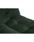 Canapé Velours Vesta 2 places vert bouteille - 208x102x68 cm