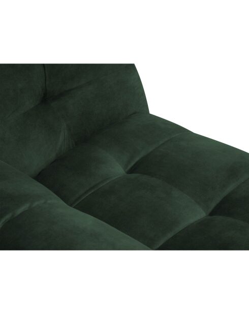 Canapé Velours Vesta 2 places vert bouteille - 208x102x68 cm