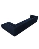 Canapé d'angle droit Velours Sao 5 places bleu roi - 366x180x69 cm