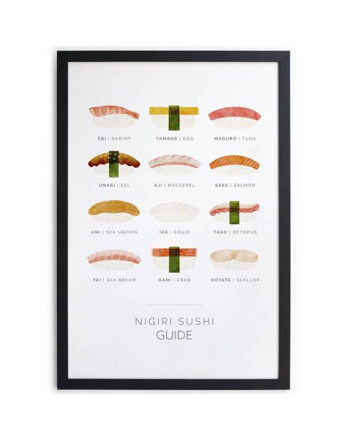 Cadre Sushi multicolore - 60x40 cm