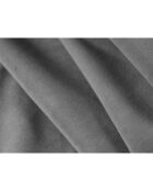 Canapé Panoramique droit Velours Sao 7 places gris - 366x273x69 cm