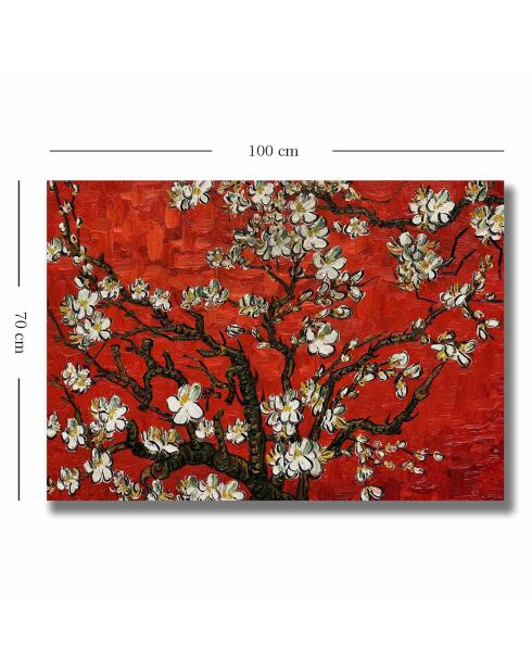 Toile peinture décorative multicolore - 70x100 cm