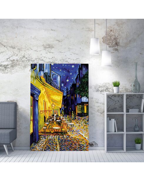 Toile peinture décorative multicolore - 50x70 cm