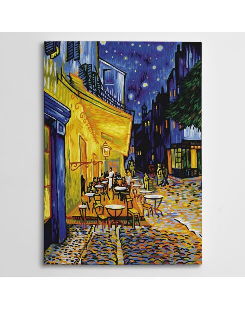 Toile peinture décorative multicolore - 50x70 cm