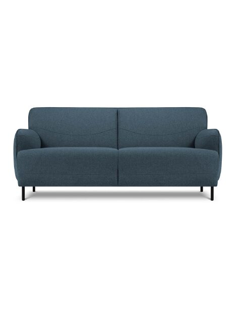Canapé Tissu Neso 2 places bleu - 175x90x76 cm