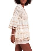 Blouse Lucie blanc/beige