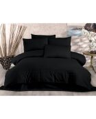 Parure housse de couette Lylium noire