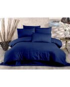 Parure housse de couette Lylium bleu foncé