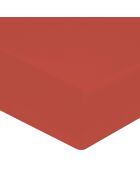Drap housse 100% Percale de Coton bonnet 30 cm argile