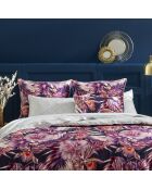 Parure housse de couette 100% Satin de Coton Raiva multicolore