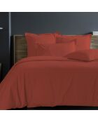 Housse de couette 100% Percale de Coton argile