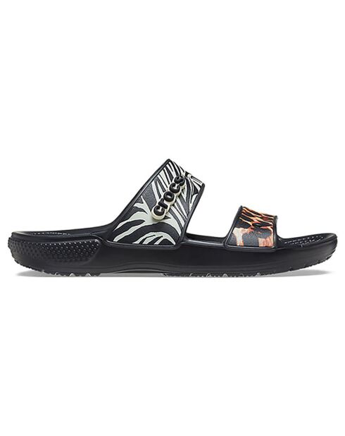 Mules Classic Crocs Animal Remix noir/multicolore