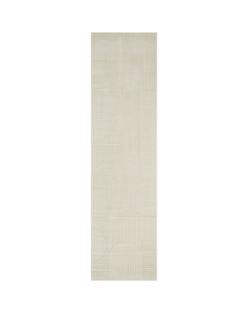 Tapis Bianca 163 crème - 80x300 cm