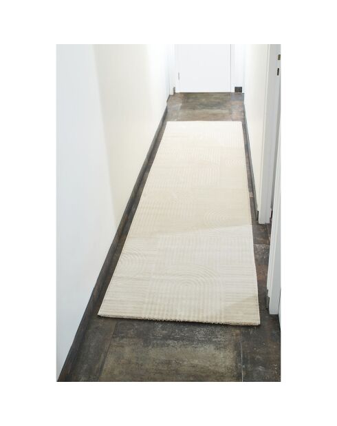 Tapis Bianca 163 crème - 80x300 cm