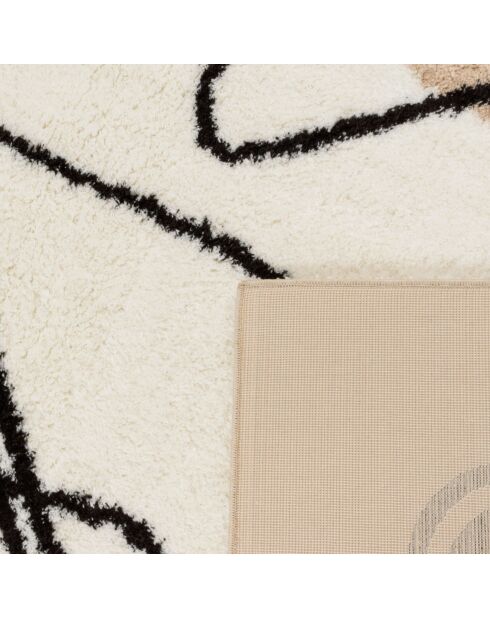 Tapis shaggy doux Lasso 674 ivoire - 160x230 cm