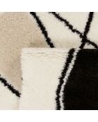 Tapis shaggy doux Lasso 674 ivoire - 160x230 cm