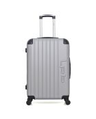 Valise Moyen Séjour 4 roues simples Hambourg 65 cm grise