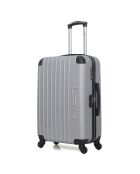 Valise Moyen Séjour 4 roues simples Hambourg 65 cm grise