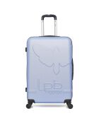 Valise Moyen Séjour 4 roues simples Norine-A 60 cm bleu doré