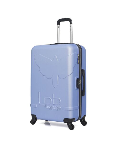 Valise Moyen Séjour 4 roues simples Norine-A 60 cm bleu doré